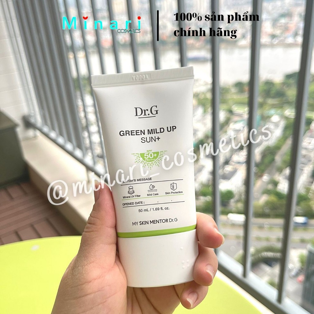 Kem Chống Nắng da nhạy cảm Dr.G (Drg) Green Mild Up Sun+ SPF 50/PA++++ (#drg)