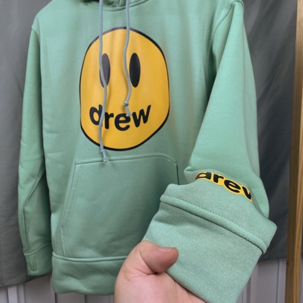 (Đu Trend) Áo Hoodie DREW xanh Đậu Unisex Nam Nữ thu đông nỉ bông mịn dày mới | BigBuy360 - bigbuy360.vn