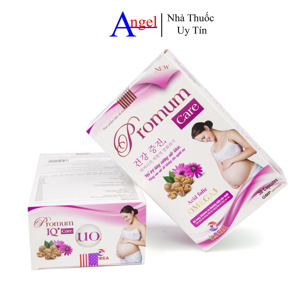 Omega 3 PROMUM CARE hỗ trợ nâng cao sức đề kháng cho cơ thể của người mẹ trước và sau mang bầu lọ 30 viên