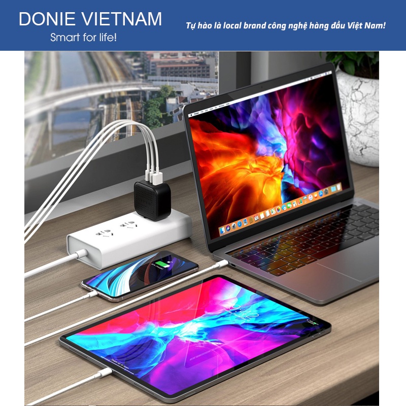 Sạc Đa Cổng Hyper Juice GaN 66W Charger Smallest HJ265 Nhỏ Nhất Thế Giới