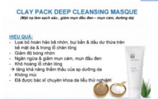 Mặt nạ làm sạch sâu Clay Pack Deep Cleansing Masque