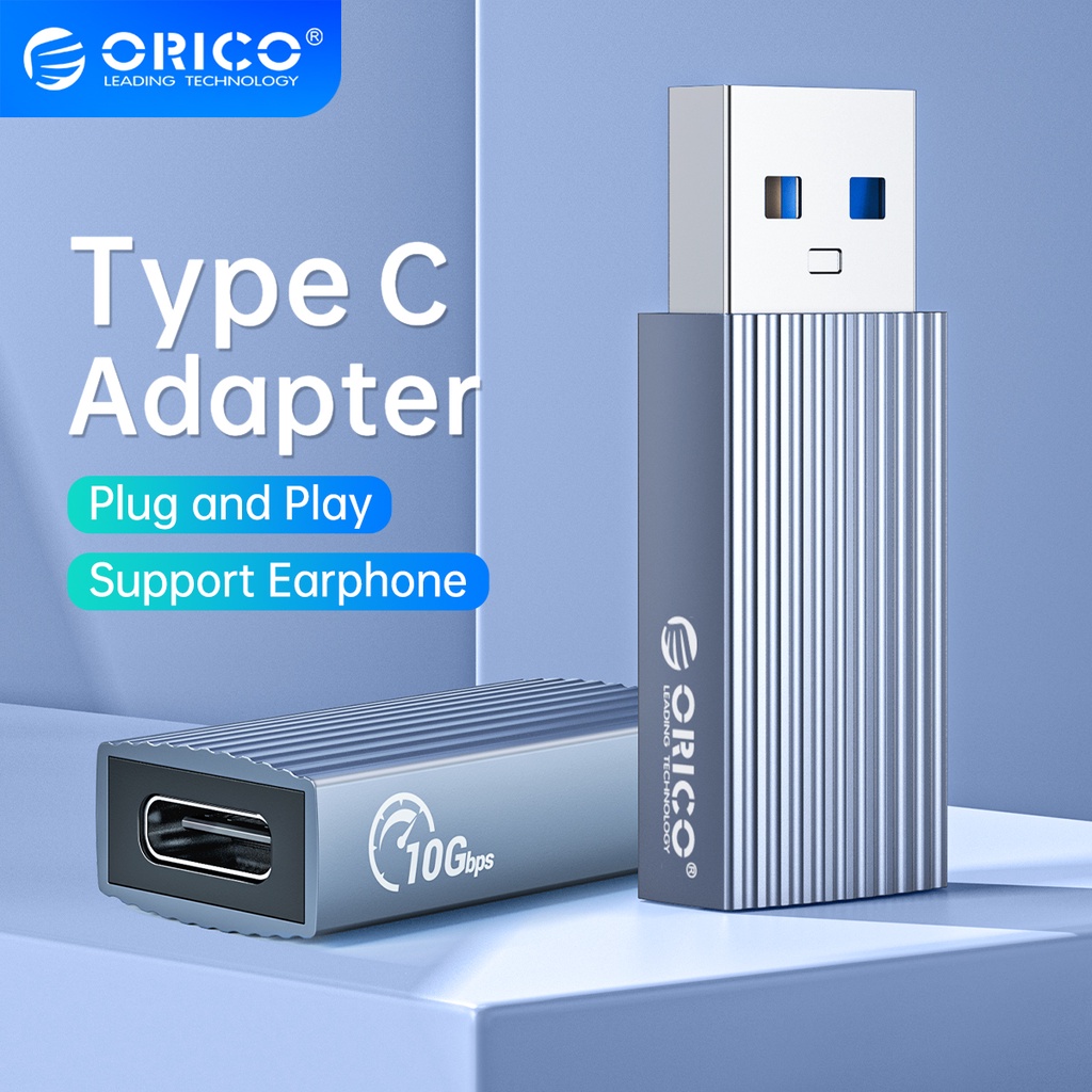 Thiết bị chuyển đổi ORICO AH-AC10 đầu USB 3.1 OTG sang cổng Type C 10 Gbps kết nối laptop OTG