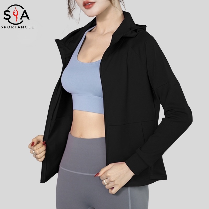 Áo khoác thể thao nữ nhanh khô nhẹ thoáng khí