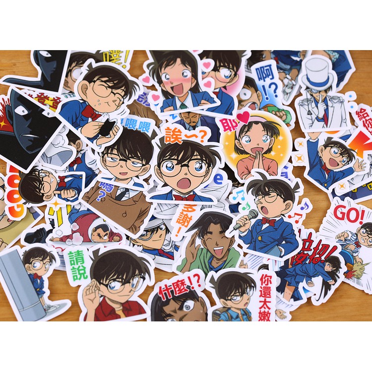 Peripheral handbook, homemade anime character emoticon sticker pack, Detective Conan