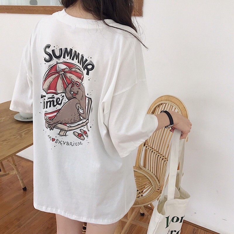 Áo Thun Unisex SUMMER Tay Lỡ Form Rộng G459