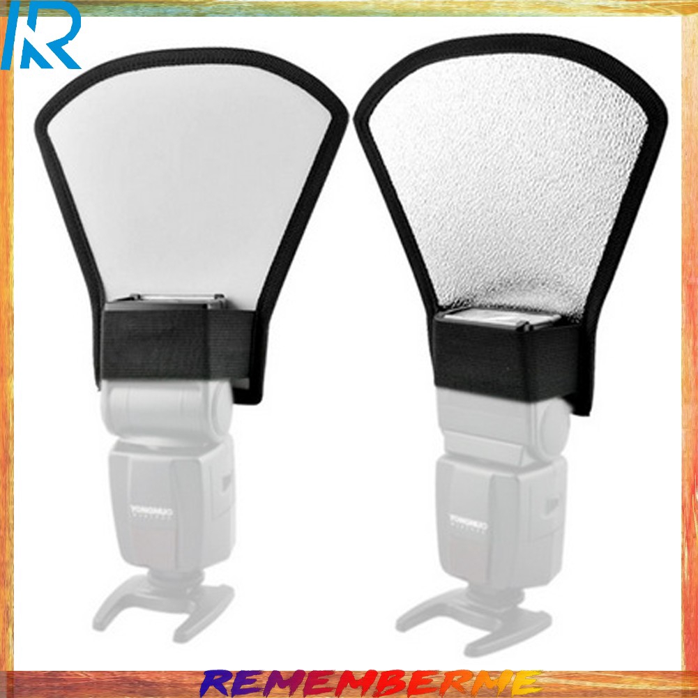 【Rememberme】Caa Flash Diffuser Softbox Silver and White Reflector to Canon #8Y