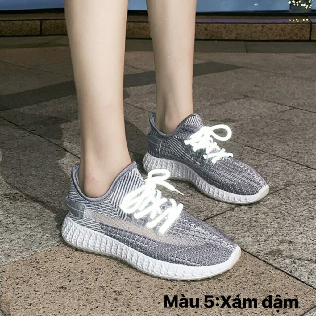 Giày Thể Thao YZ Dây Vằn Kẻ Phản Quang Siêu Đẹp | BigBuy360 - bigbuy360.vn