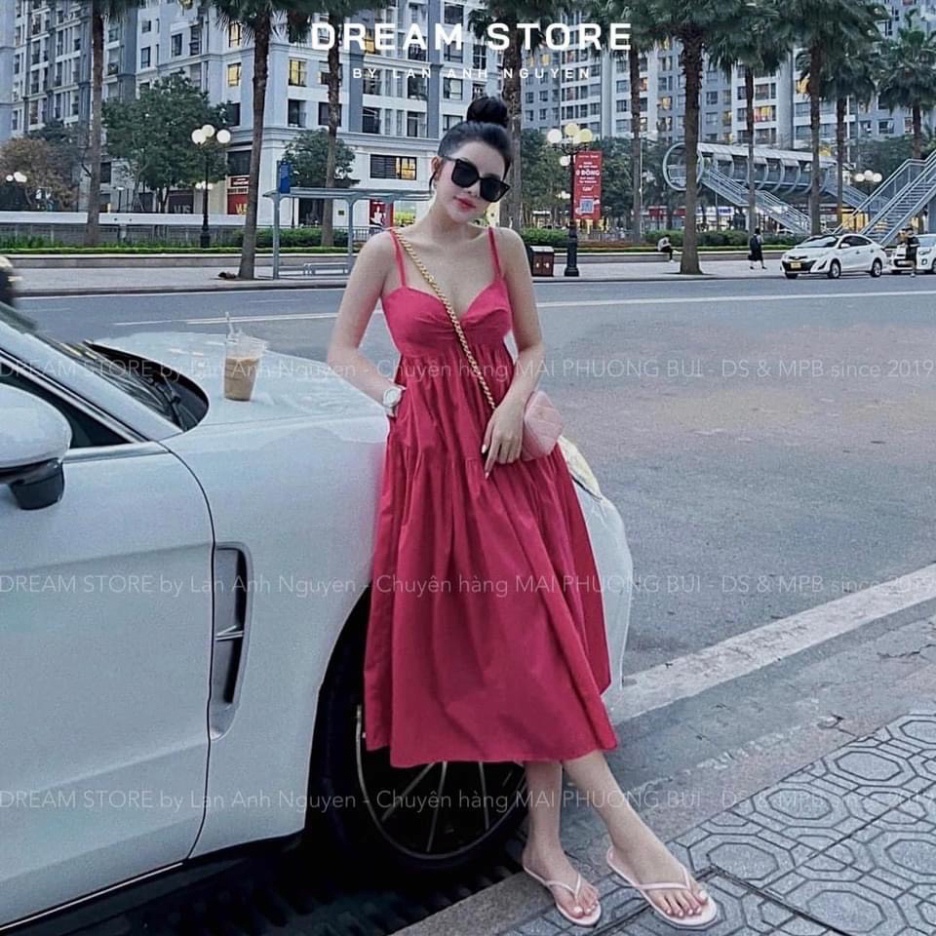 đầm maxi 2 dây dáng thon cao cup ngực closet, váy 2 dây đi biển , mặc trong nhà bầu bí thoải mái hàng đẹp trendy - nội y