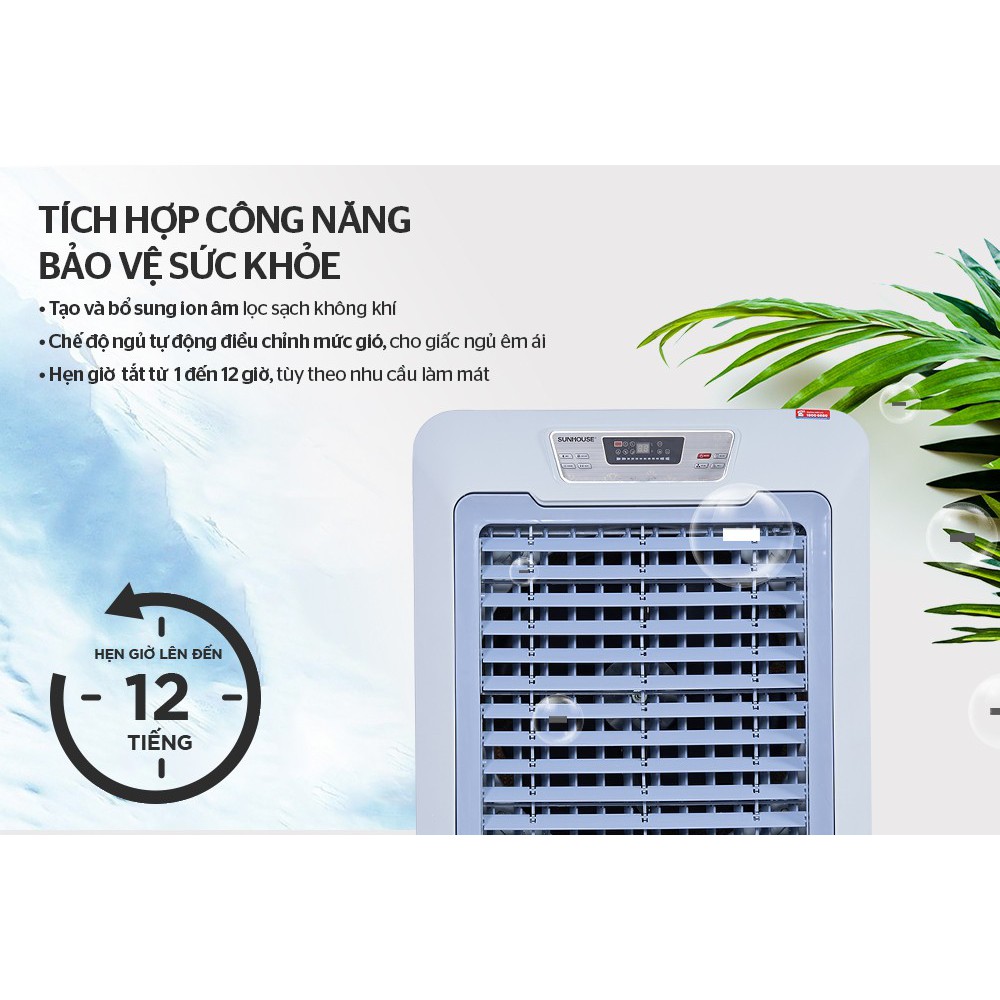 {FREESHIP} QUẠT ĐIỀU HÒA- MÁY LÀM MÁT KHÔNG KHÍ SUNHOUSE SHD7772