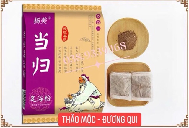 MỚI Thảo dược thuốc bắc ngâm chân 100 gói nhỏ Cao Cấp