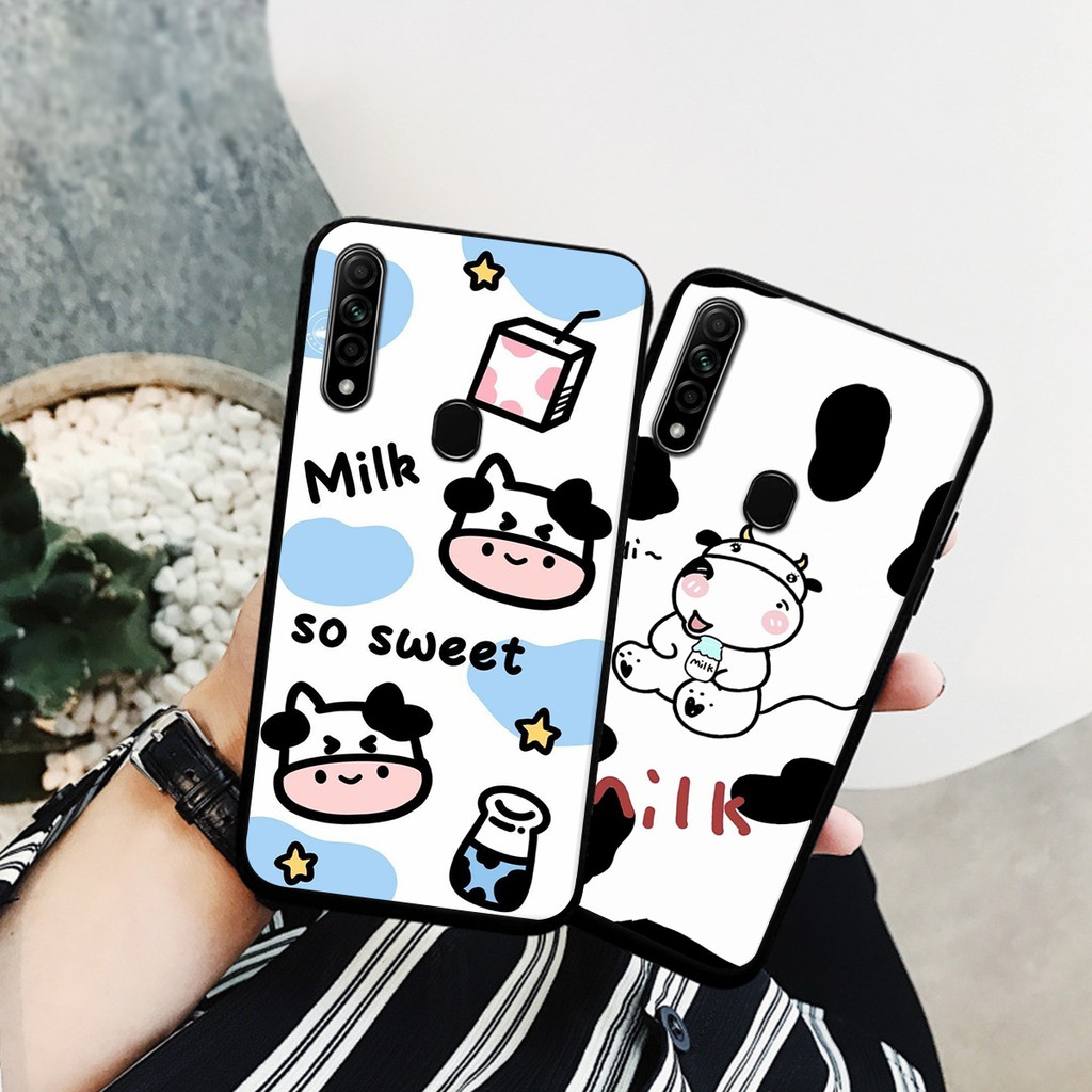 ỐP LƯNG OPPO A31 2020 GIÁ RẺ-IN HÌNH BÒ SỮA MILK
