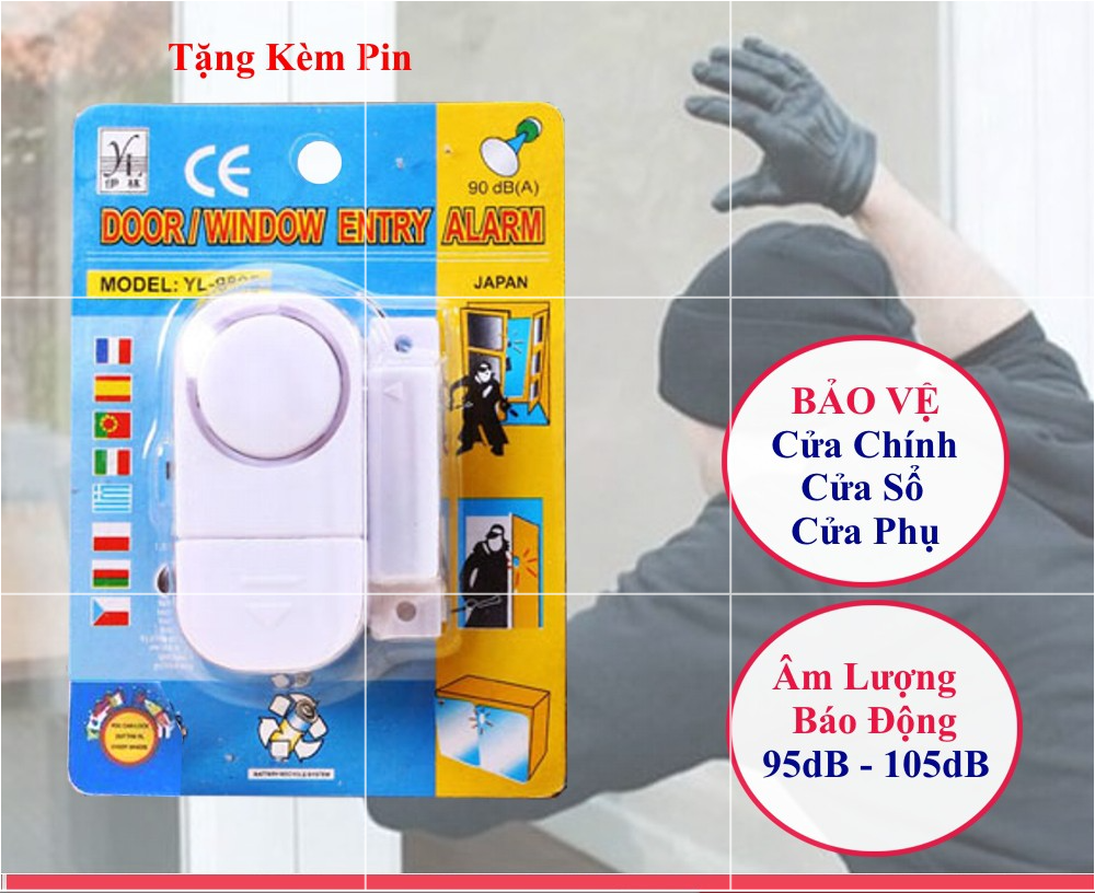 Chuông Từ Báo Động Chống Trộm Loại 1 , Giá Rẻ , Âm Thanh 90dB , freeship 50k .