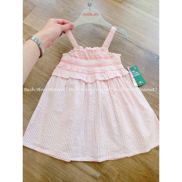 Váy Matalan hồng cực dễ thương, chất liệu cotton mùa hè siêu thoáng mát