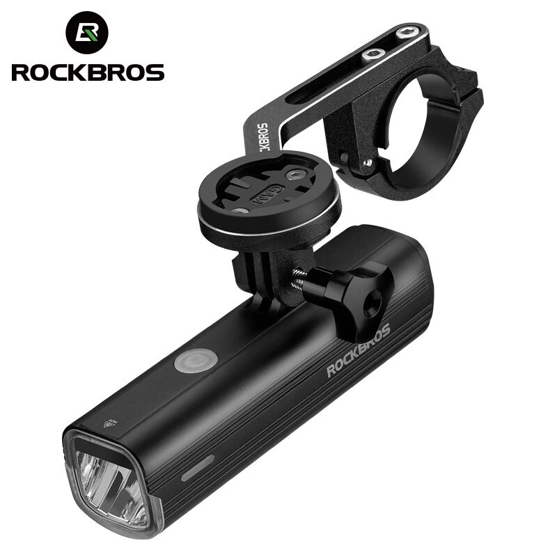 Rockbros Đèn Pha Xe Đạp 4800mAh 1000 Lumens Có Thể Sạc Lại Kèm Giá Đỡ Tiện Dụng