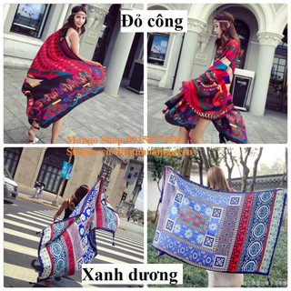 Khăn choàng thổ cẩm đi biển