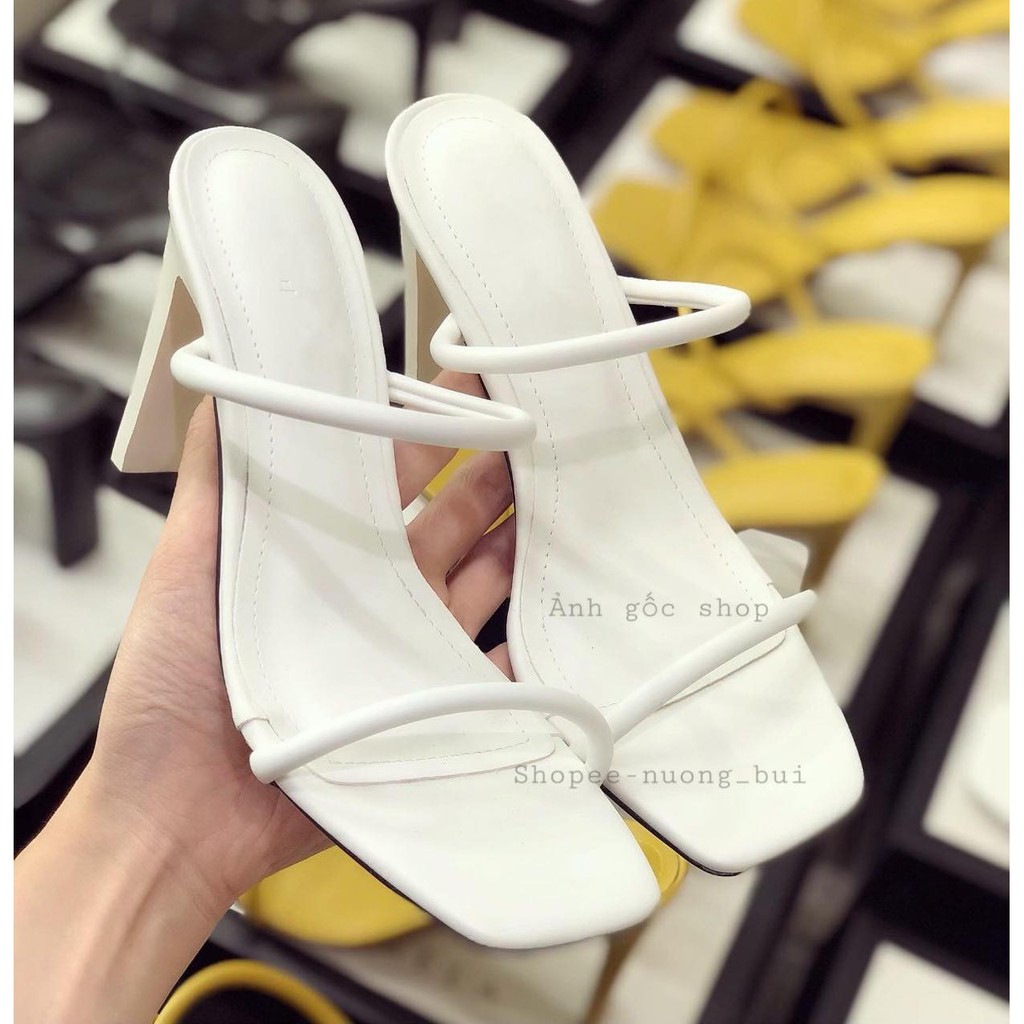 Sandall giày cao gót nữ quai mảnh siêu xinh cao 9cm - B40