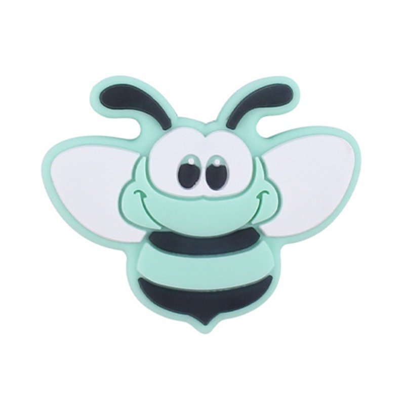 1 Đồ Chơi Hạt Silicon Không BPA Hình Chú Ong Hoạt Hình Dành Cho Bé Mọc Răng DIY