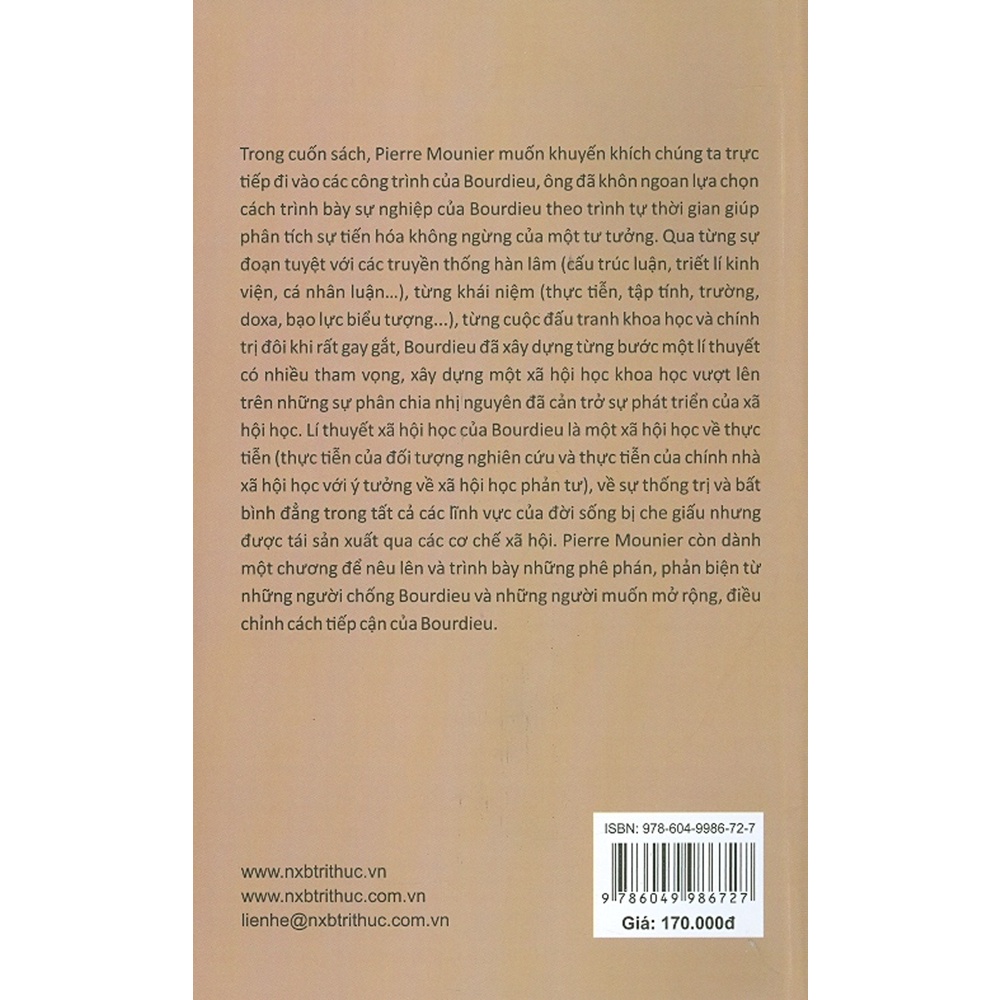 Sách - Pierre Bourdieu - Một Dẫn Nhập