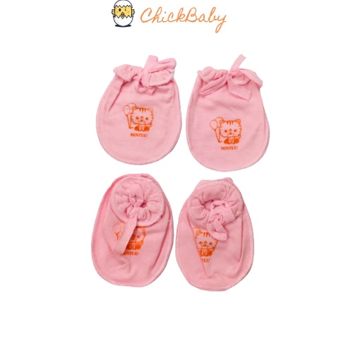 Bao tay Bao chân trẻ em sơ sinh (có dây cột) giữ ấm, tránh trầy xước mặt mũi - ChickBabyShop