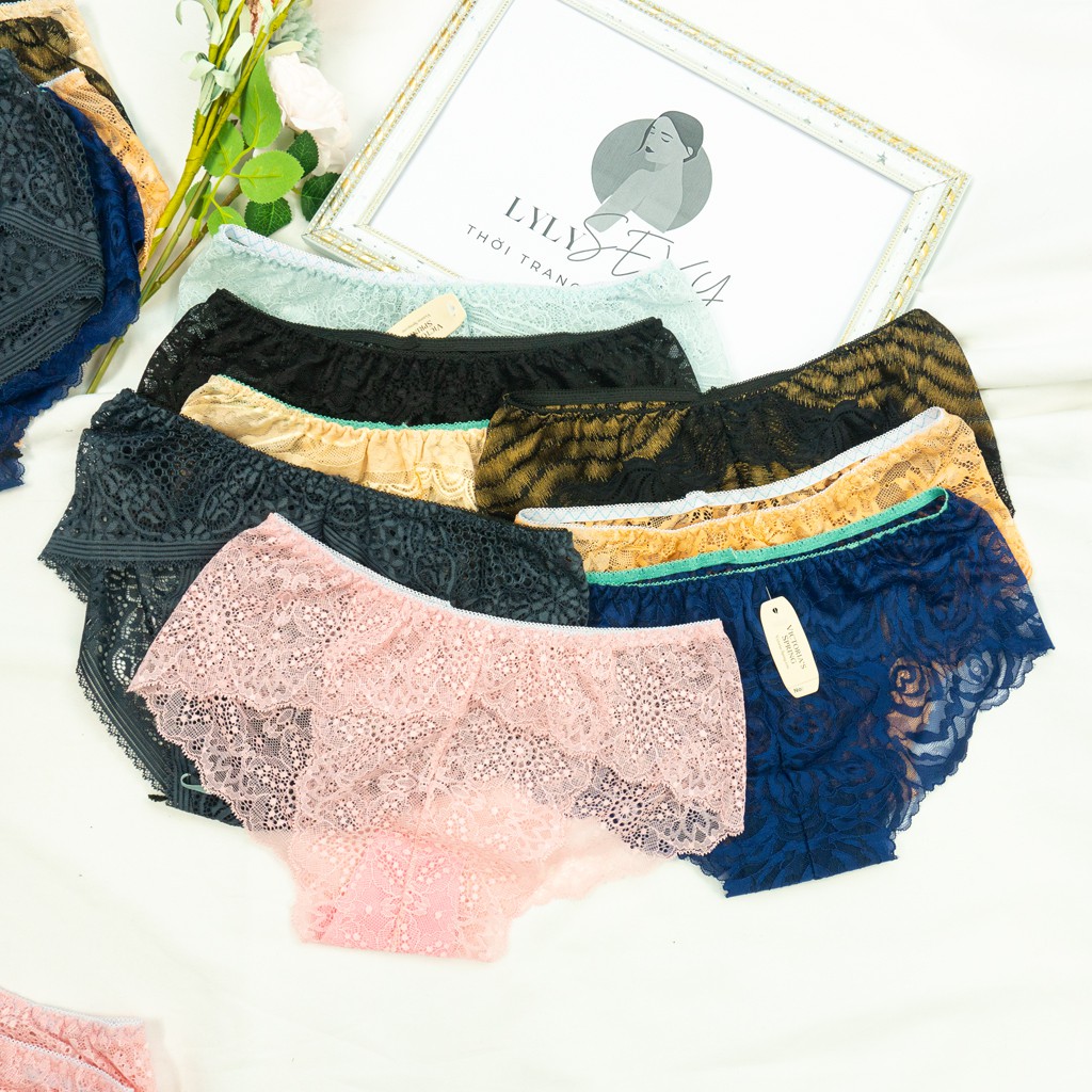 Quần lót nữ ren sắc màu Lylylorem QL105 sexy quyến rũ free size | BigBuy360 - bigbuy360.vn