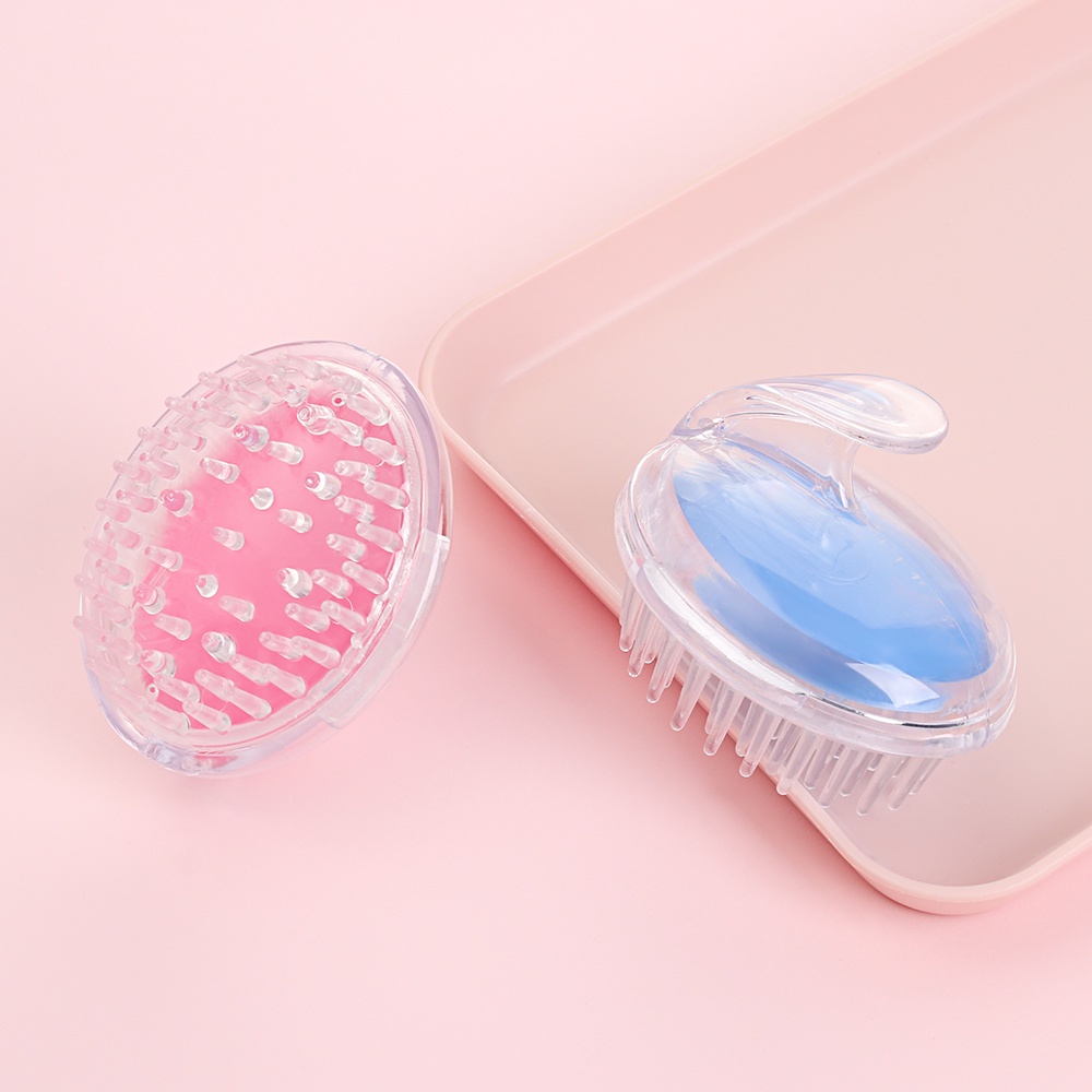 [Hàng mới về] Lược gội đầu tóc mát xa da đầu bằng silicon nhiều màu thời trang tiện dụng