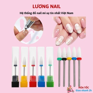 Đầu mài sứ nail đầu mài phá gel đầu mài mịn móng
