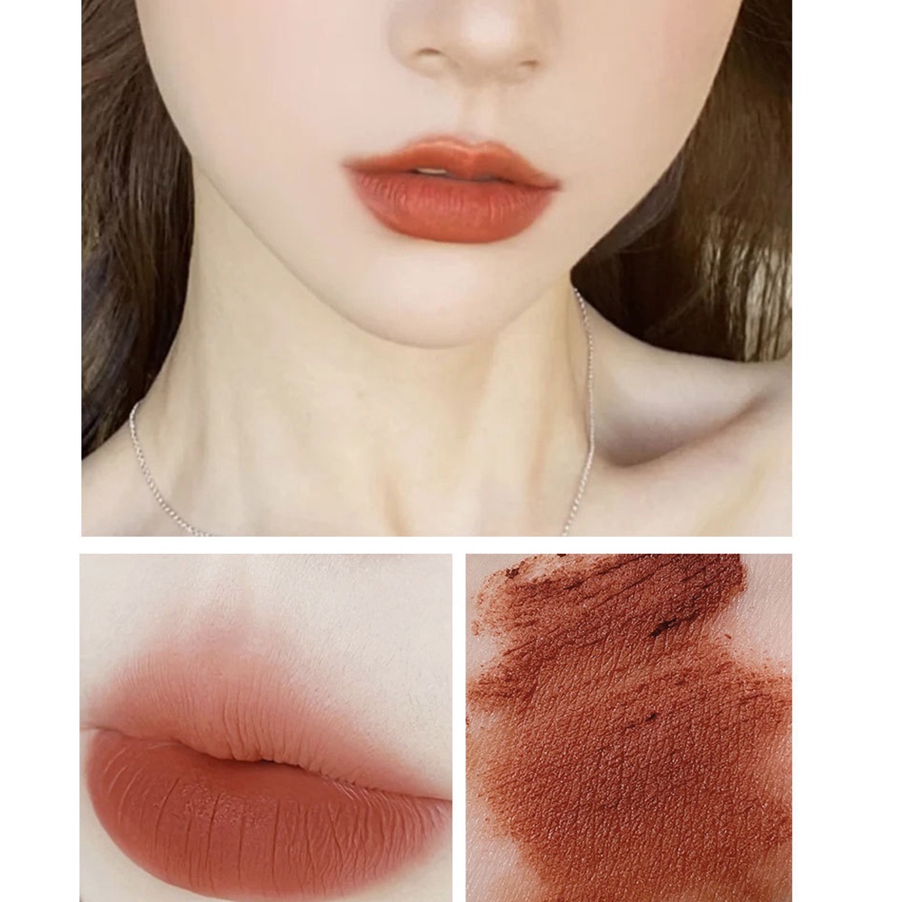 Son Môi Dưỡng Ẩm Lâu Trôi 6 Màu Nhung Mờ Tùy Chọn