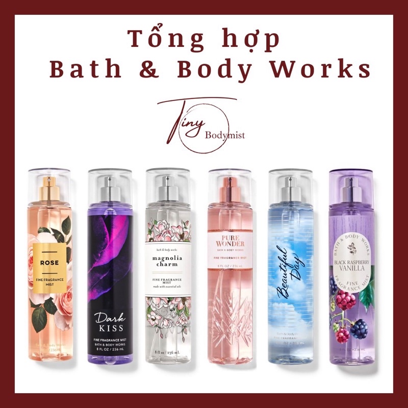 |10ML| Body mist Bath & Body Works xịt thơm toàn thân các mùi