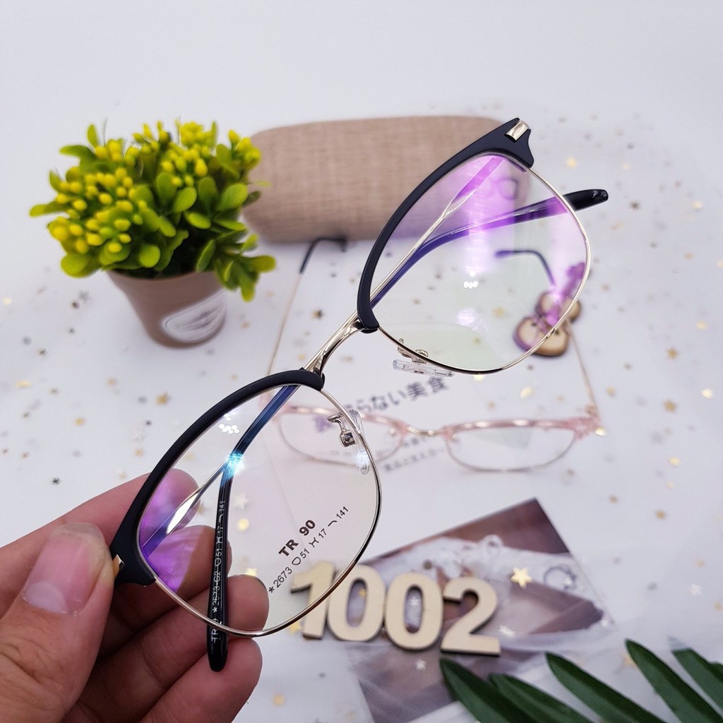 KÍNH GIẢ CẬN NAM NỮ TR90 2673 SANG CHẢNH 1002