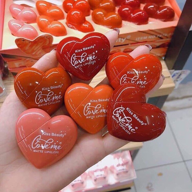 Son Kem Lì Kiss Beauty Trái Tim Love Me 7870 xinh yêu màu hot Auth nội địa sỉ tốt - GIÁ GỐC 12 | BigBuy360 - bigbuy360.vn
