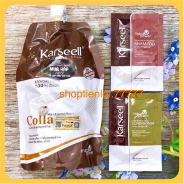 SIÊU RẺ Ủ HẤP TÓC - PHỦ LỤA COLLAGEL KARSEELL 500 ML -HƯƠNG SIÊU SANG