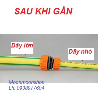 NỐI GIẢM TỪ PHI 20 XUỐNG PHI 16 ĐÔI VỚI ỐNG DẪN NƯỚC