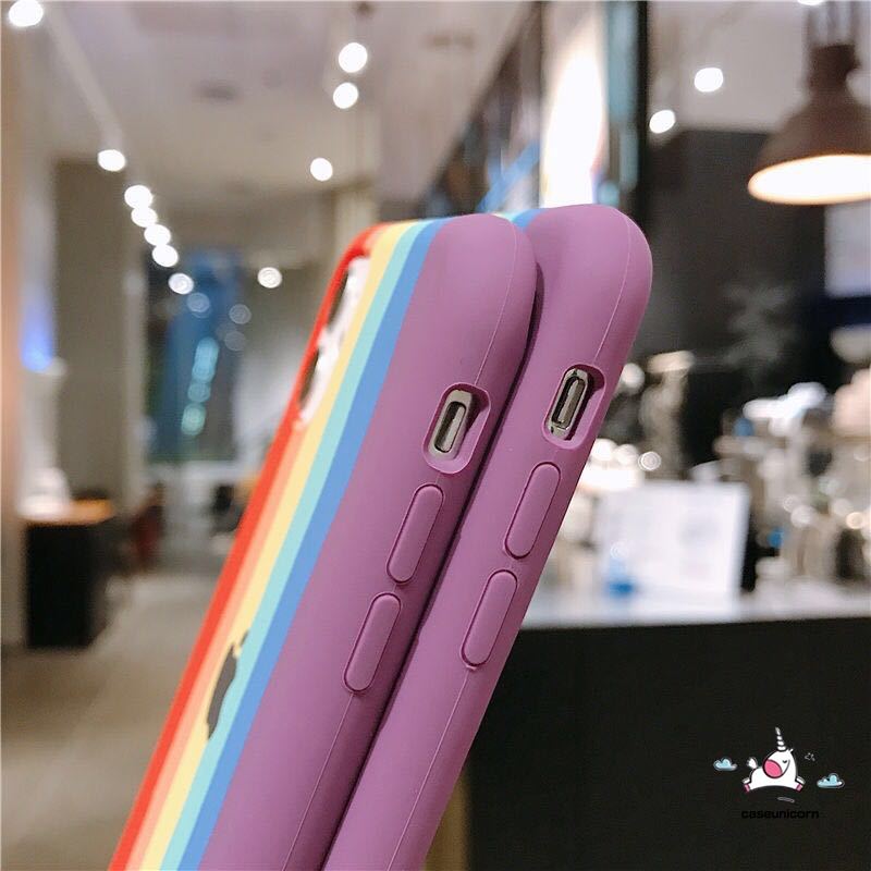 Ốp điện thoại silicon màu cầu vồng cho iphone 11 Pro Max 6 6s Plus 7 8 8plus 8plus 7plus Xs Max Xr X Iphone SE 2020 | BigBuy360 - bigbuy360.vn