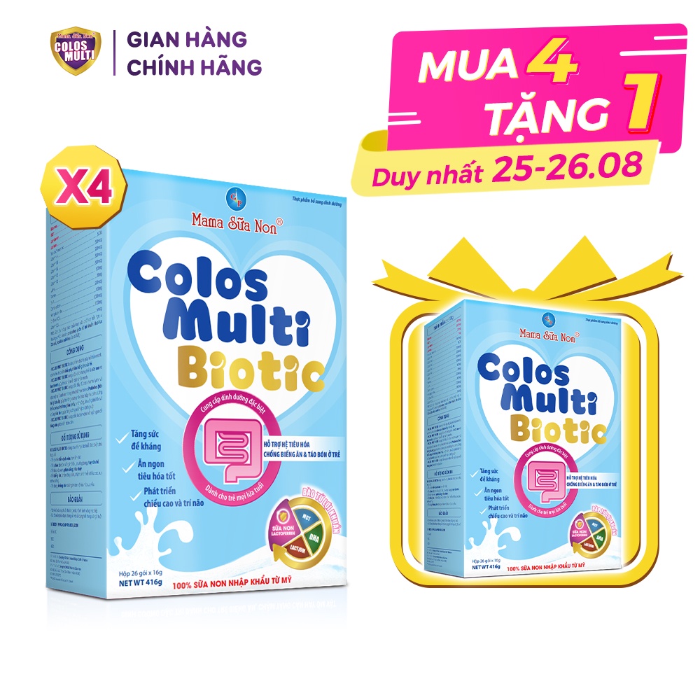 [Mua 4 tặng 1] Combo 4 hộp Sữa bột Colosmulti các loại hộp 350g - 450g