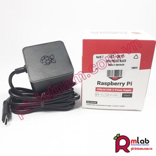 Nguồn chính hãng 5.1V - 3A typeC dành cho Raspberry Pi 4 Model B made in the UK | BigBuy360 - bigbuy360.vn