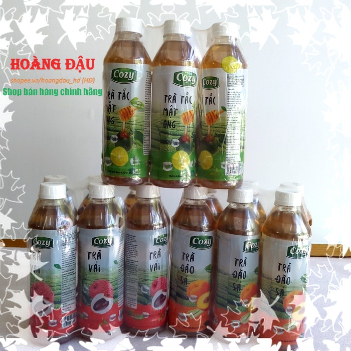 Thùng Trà cozy chai uống liền 455ml _