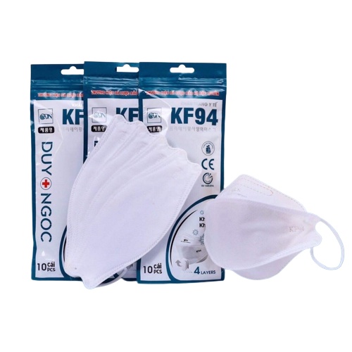 Thùng 300 chiếc- Khẩu Trang Kháng Khuẩn  4D/KF94- Khẩu Trang Y tế  an toàn đạt tiêu chuẩn ôm sát mặt