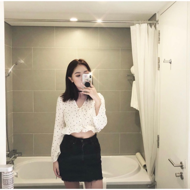 Váy tơ tay bồng princess cao cấp Simbabo