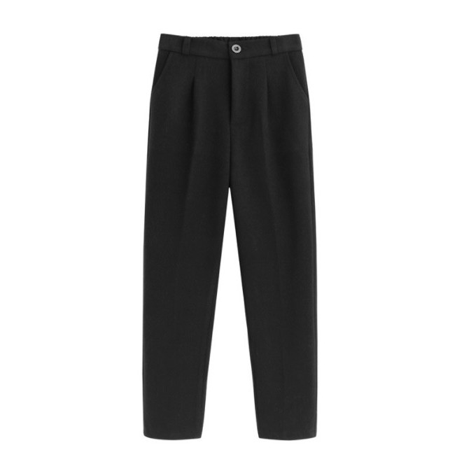 Quần baggy chun lưng cạp cúc sơ vin công sở lịch sự, cạp bán chun thoải mái M055