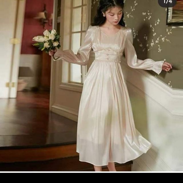 Váy lụa tiểu thư