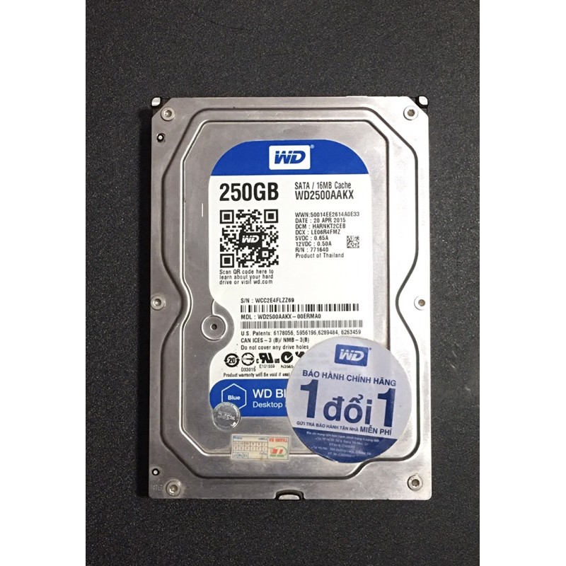 Ổ cứng Western Digital Caviar Blue 250GB SATA 16MB Cache