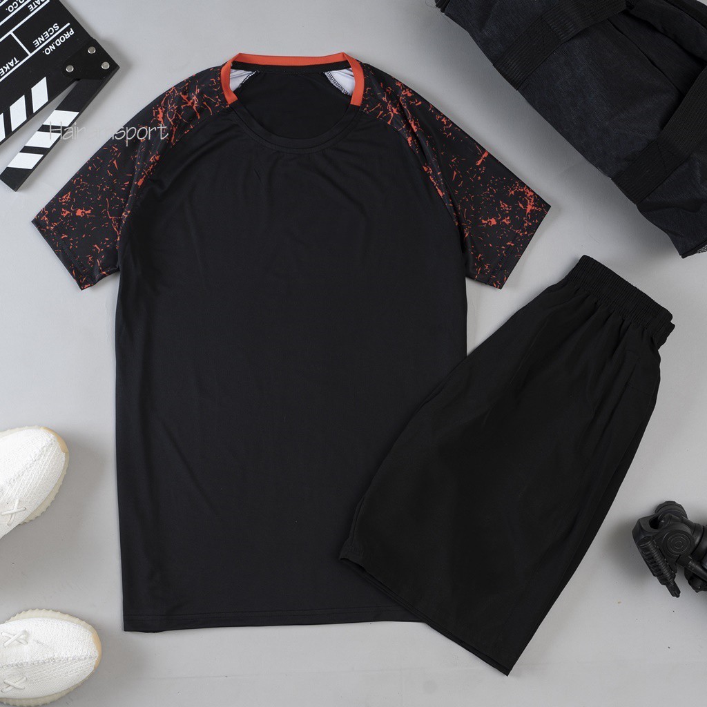 Bộ thể thao ép 3D thời trang nam Mã HN29