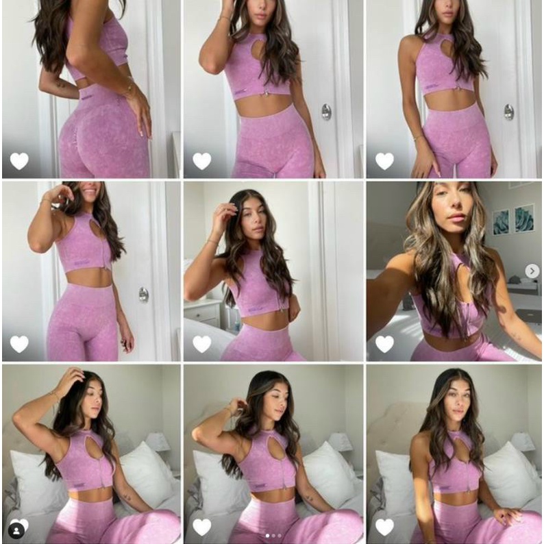 Set bộ thể thao tập gym yoga nữ dệt kim cao cấp áo bra khóa kéo kèm mút quần dài cạp cao chun mông Bin Sport BD141