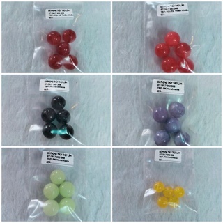 Hạt agat quartz tròn, viên đá tròn xỏ DIY xỏ handmade