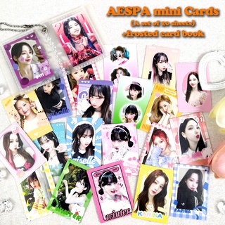 aespa mini card Karina Winter Ningning Giselle 2 inches Photo card book