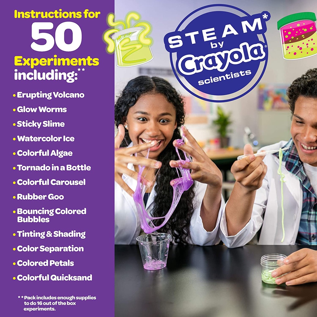 Bộ đồ chơi bé làm nhà khoa học nhí với 50 thí nghiệm đầy sắc màu với bộ Crayola Color Chemistry Lab Set/Artic Lab