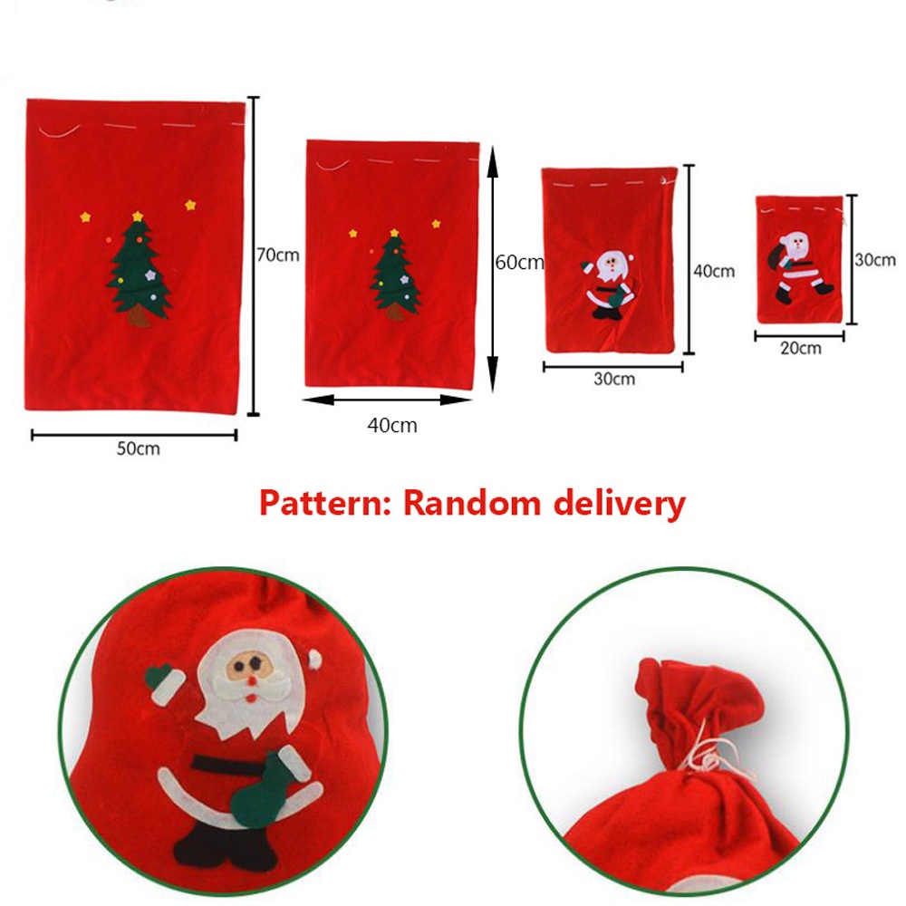 Túi đựng kẹo hình ông già Noel/tuần lộc/người tuyết/ông già Noel sáng tạo trang trí Giáng sinh năm mới