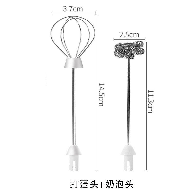 Máy Đánh Sữa Tạo Bọt Cà Phê Mini Hai Trong Một Cầm Tay Chạy Điện
