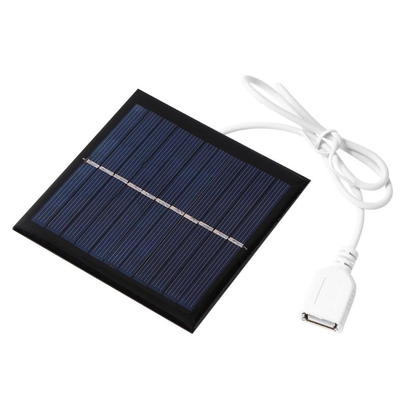 Hệ Thống Năng Lượng Mặt Trời Mini 1W 5.5V Cổng USB Cho Sạc Điện Thoại 95X95mm