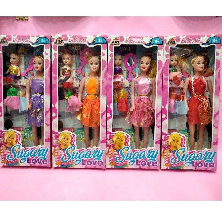 Bộ Đồ Chơi Búp Bê Barbie Và Em Bé Dễ Thương Xinh Xắn